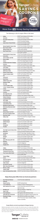 savings coupons - Tanger Outlets