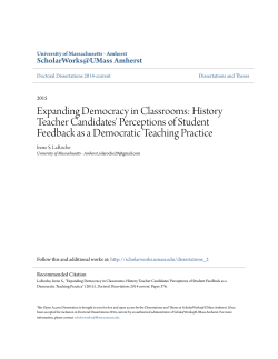 Expanding Democracy in Classrooms