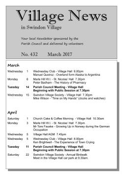march 2017 - Swindon Parish Council