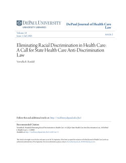 Eliminating Racial Discrimination in Health Care: A