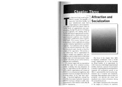 Attraction and Socialization