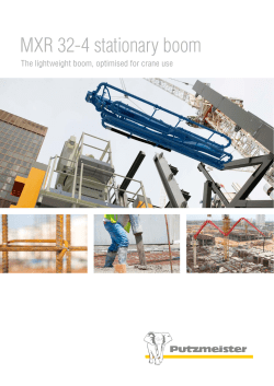 MXR 32-4 stationary boom