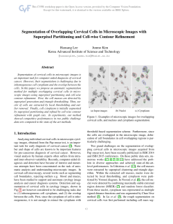 Segmentation of Overlapping Cervical Cells in Microscopic Images
