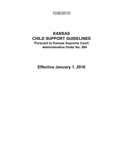 Kansas Child Support Guidelines