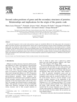 Second codon positions of genes and the