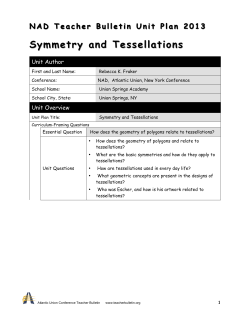 Symmetry and Tessellations