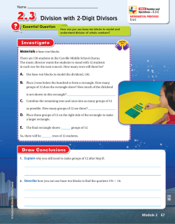 Division with 2-Digit Divisors