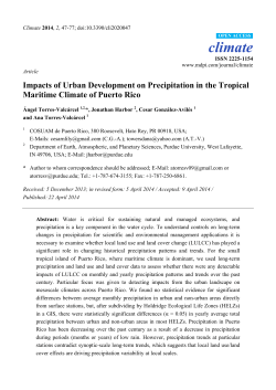 Impacts of Urban Development on Precipitation in the Tropical