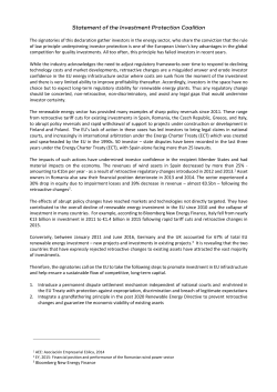 The signatories of this declaration gather investors in the energy