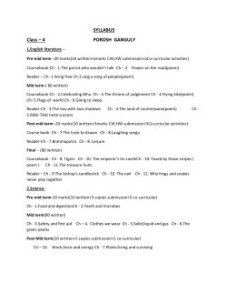 piyali miss syllabus - North Point Day School