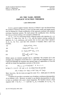 On the Nash-Moser implicit function theorem