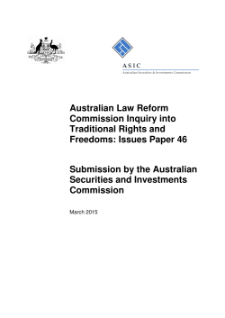 ASIC - Australian Law Reform Commission