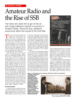Amateur Radio and the Rise of SSB