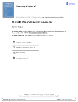 9 Hughes The Cold War and Counter Insurgency 2011