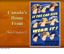 Canada`s Home Front