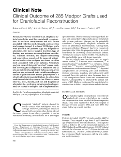 Clinical Outcome of 285 Medpor Grafts used for