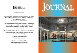 Prison Service Journal - Centre for Crime and Justice Studies