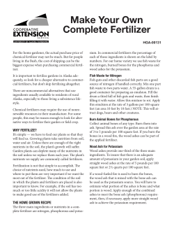 Make Your Own Complete Fertilizer