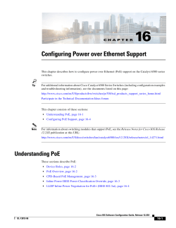 Power over Ethernet