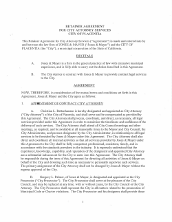 City Attorney Contract