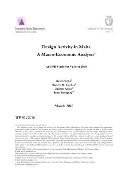 Design Activity in Malta A Macro