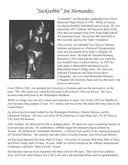 “Jackrabbit” Joe Hernandez - Garces Memorial High School