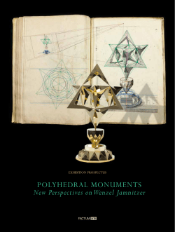 POLYHEDRAL mONUmENTS New Perspectives on