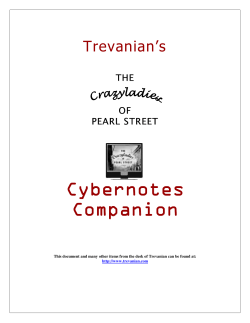 The CrazyLadies of Pearl Street Cybernotes Companion