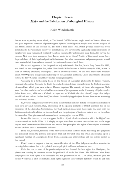 Mabo and the Fabrication of Aboriginal History