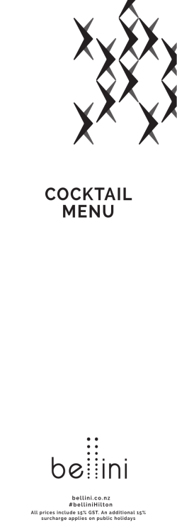 cocktail menu