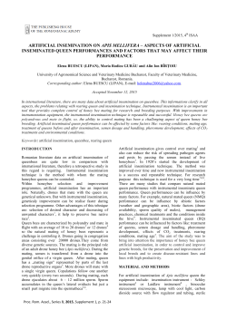 Supplement 1/2015, 4th ISAA