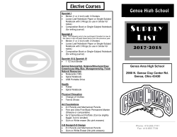 supply list - Genoa Schools