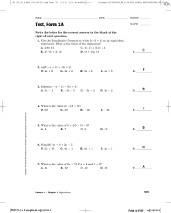 Test, Form 2A (continued)