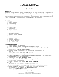 ap&reg; latin: vergil 2010 scoring guidelines - AP Central