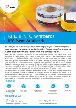 NFC Event Wristband