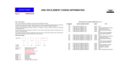 2002 vin element coding information