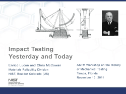 Impact Testing Yesterday and Today