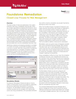Foundstone Remediation