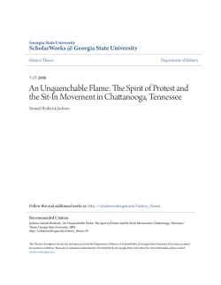 An Unquenchable Flame: The Spirit of Protest and the Sit