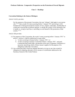 Professor Fullerton: Comparative Perspectives on the