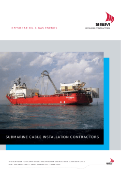 submarine cable installation contractors