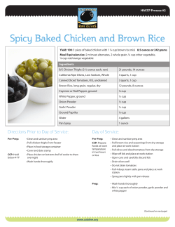 Spicy Baked Chicken and Brown Rice