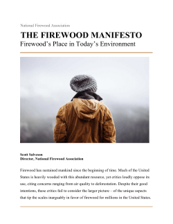 the firewood manifesto - National Firewood Association