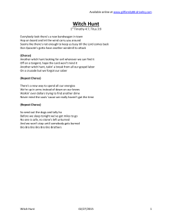 20150227 Witch Hunt