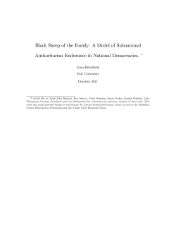 Black Sheep of the Family: A Model of Subnational Authoritarian