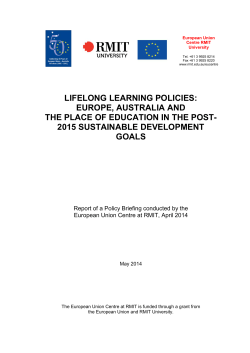 STRENGTHENING SKILLS FORMATION IN AUSTRALIA: LESSONS