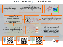 Polymers Thermosoftening polymer Thermosetting polymer Low