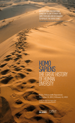 Homo Sapiens. The great history of human
