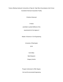 Factors Affecting Hydraulic Conductivity of High pH, High Silica