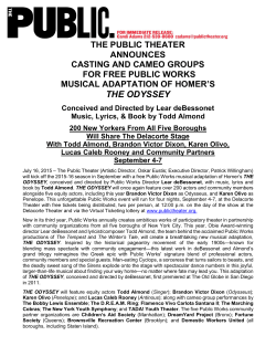 the odyssey - Public Theater